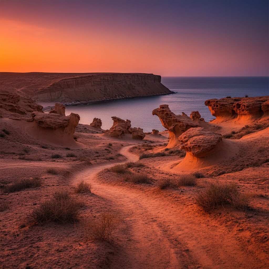 دره مجسمه ها هرمز گالری هنری طبیعت در جزیره سرخ
