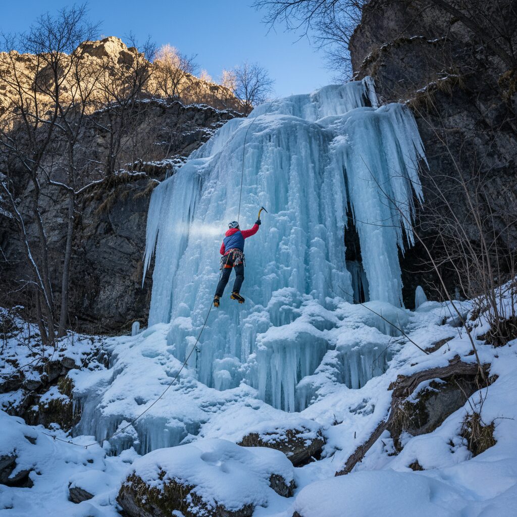 ice climbing in iran