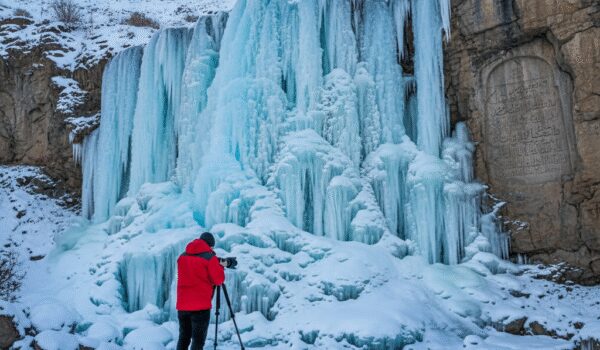 راهنمای جامع عکاسی از آبشارهای یخی ایران