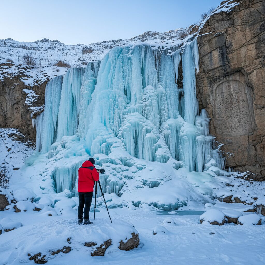 راهنمای جامع عکاسی از آبشارهای یخی ایران