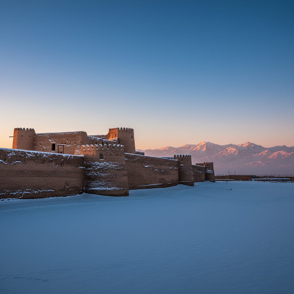 بازدید از ارگ راین در زمستان