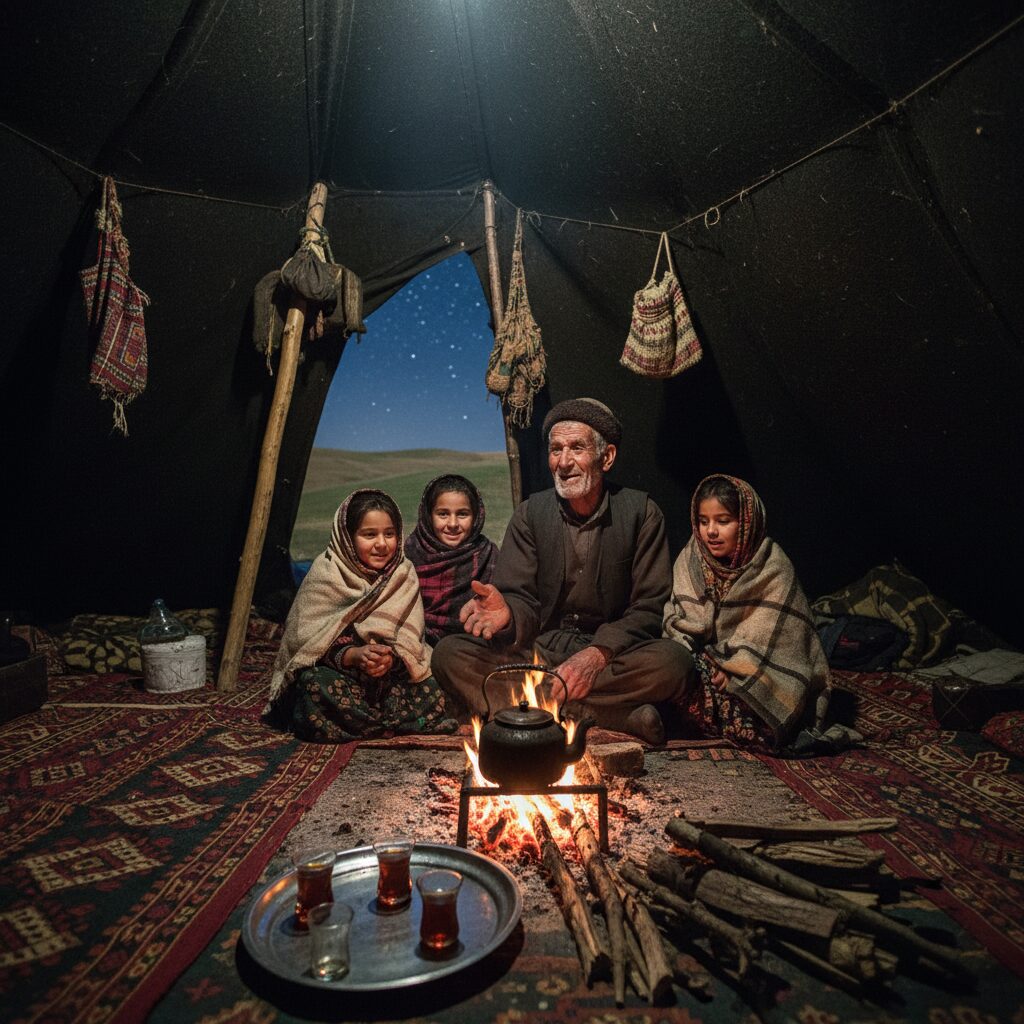 اقامت در سیاه چادر عشایر بختیاری در زمستان یک تجربه بکر