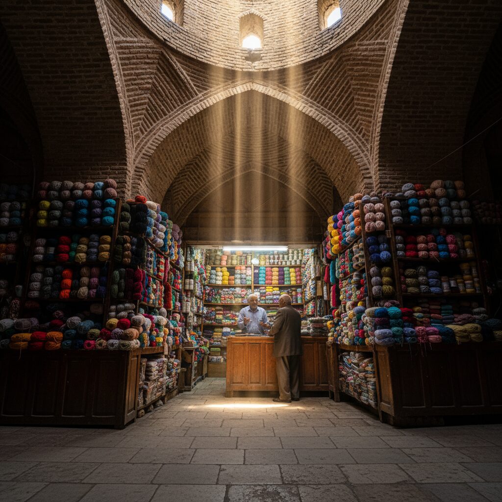 راهنمای جامع خرید کاموا از قم | گشتی در بازار قدیم