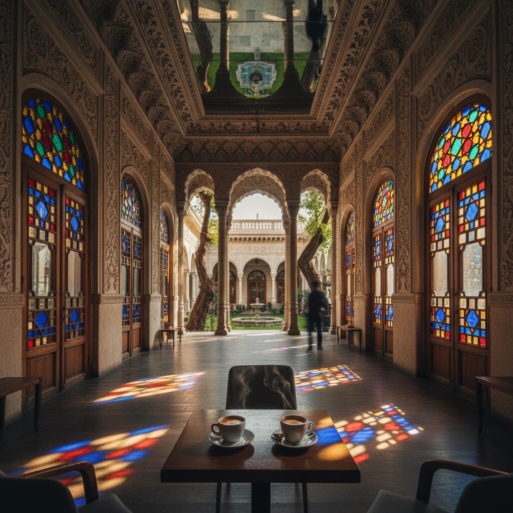 کافه گردی در بازار تهران