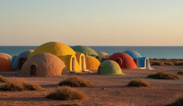 هاستل های جزیره هرمز گشتی در میان اقامتگاه های رنگی و راهنمای سفر ارزان