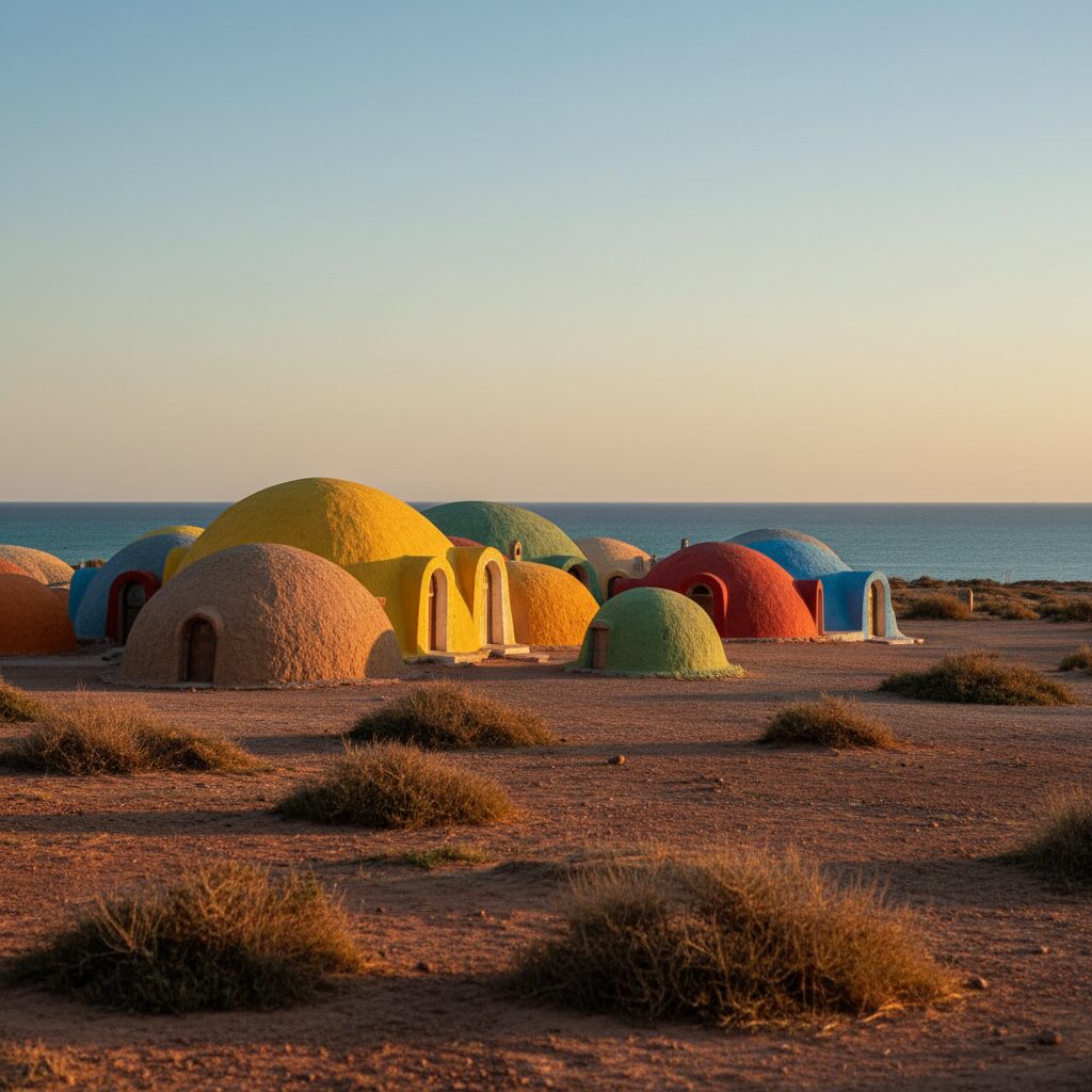 هاستل های جزیره هرمز گشتی در میان اقامتگاه های رنگی و راهنمای سفر ارزان