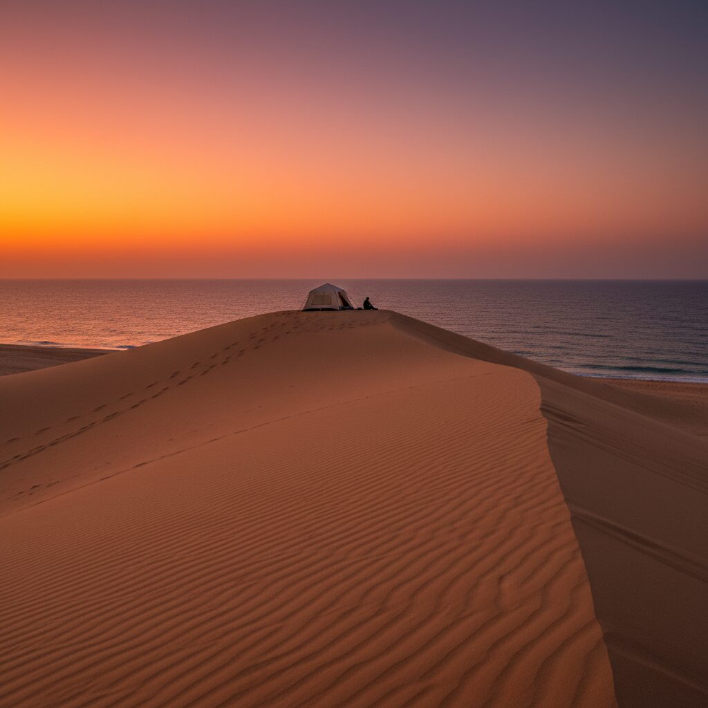 کمپینگ زمستانی در سواحل جنوب