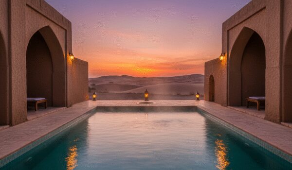 سفر به لوکس ترین اقامتگاه های کویری با استخر آب گرم