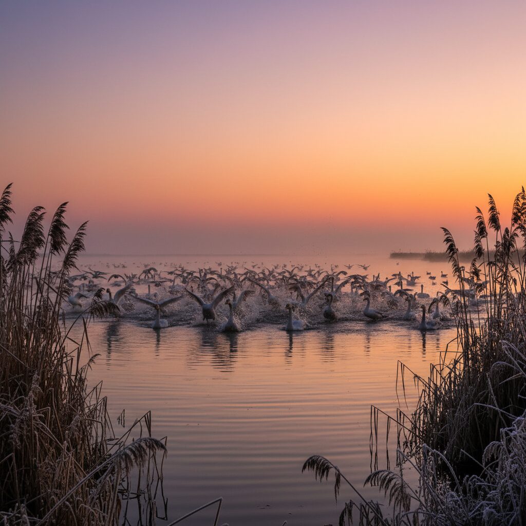 تالاب فریدونکنار | راهنمای پرندهنگری در بهشت پرندگان ایران 1 راهنمای کامل پرنده نگری در تالاب فریدونکنار (سفر زمستانی ۱۴۰۳)