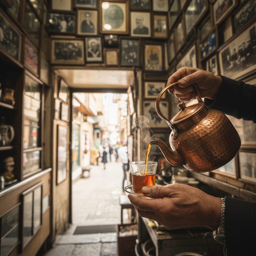 کافه گردی در بازار تهران