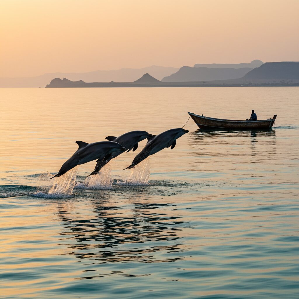 جزیره هنگام کجاست؟ راهنمای آشنایی با دلفینهای قشم 1 راهنمای کامل دیدن دلفین های هنگام