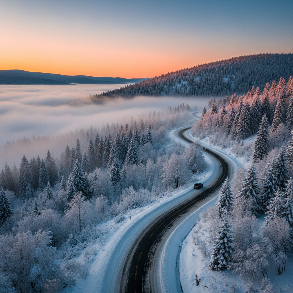 گردنه حیران در زمستان