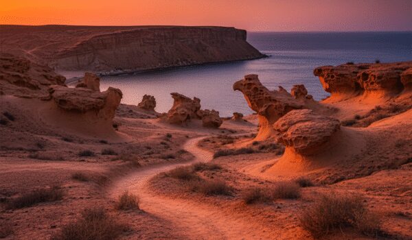 دره مجسمه ها هرمز گالری هنری طبیعت در جزیره سرخ
