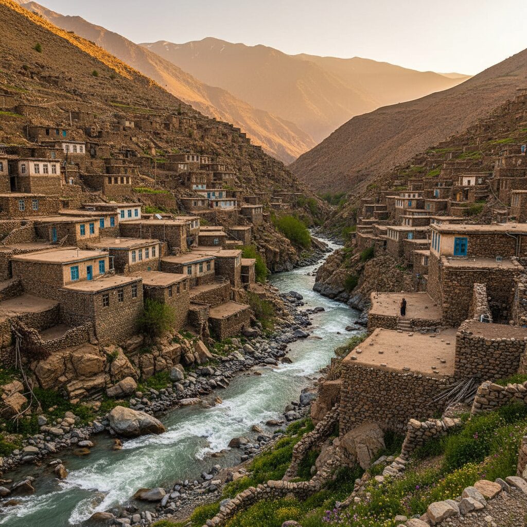 iranian stepped villages