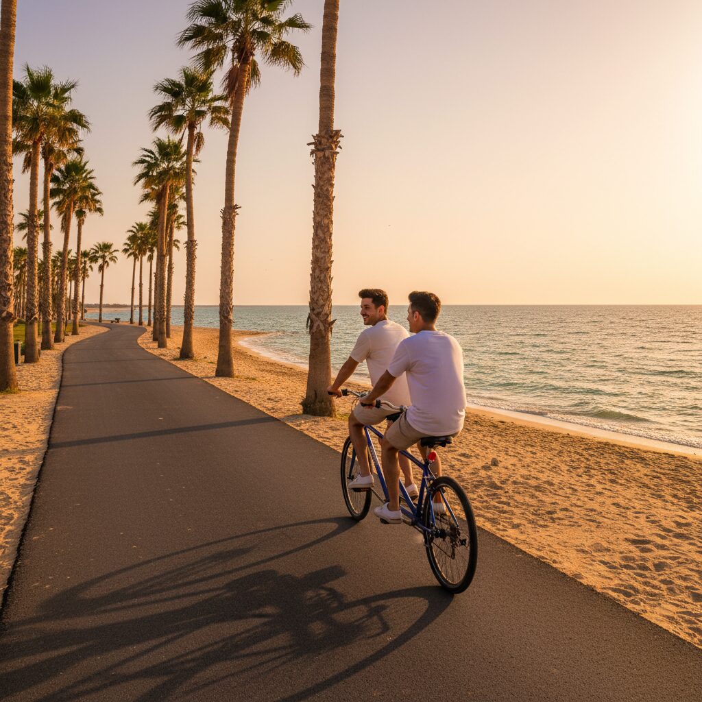 مسیر دوچرخه سواری کیش | راهنمای بهشت دوچرخهسواران 1 راهنمای کامل اجاره دوچرخه در کیش قیمت، انواع و بهترین مسیرها