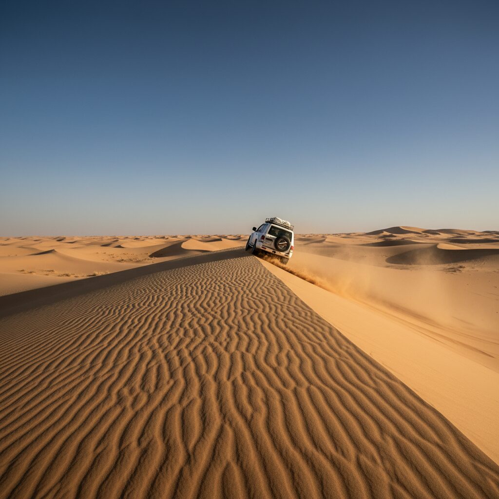 هیجان رانندگی آفرود بر فراز تپه‌های شنی کویر لوت
