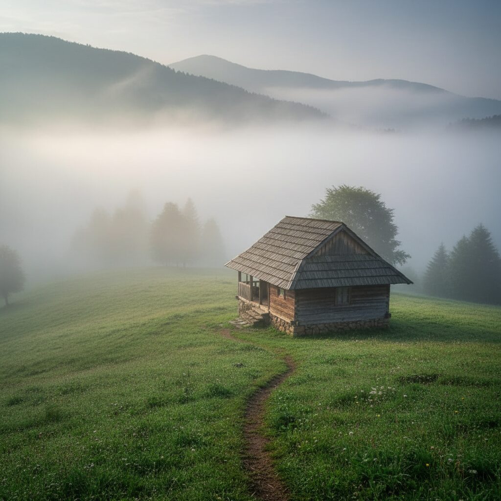 کلبه چوبی در ماسال