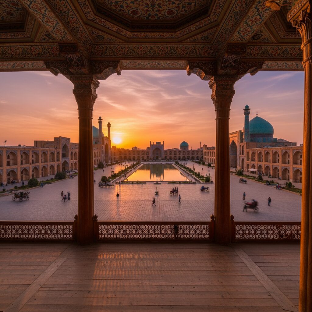 بهترین زمان عکاسی در میدان نقش جهان