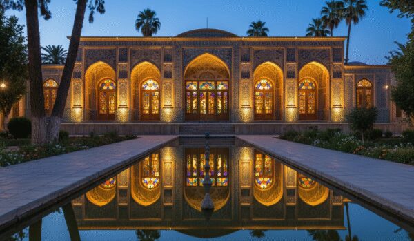 نارنجستان قوام در شب | راهنمای کامل ساعت کار و قیمت بلیط