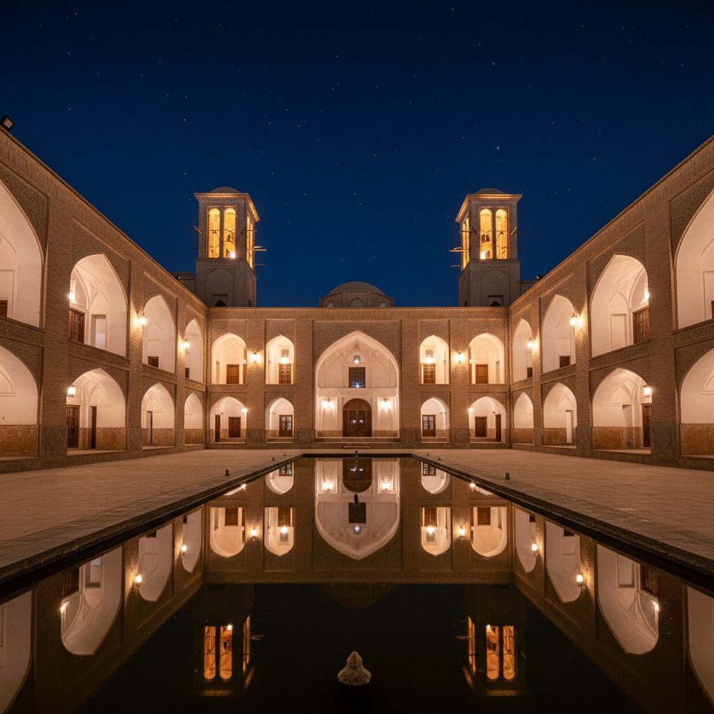 جادوی شب‌های کاشان راهنمای بازدید شبانه از خانه‌های تاریخی
