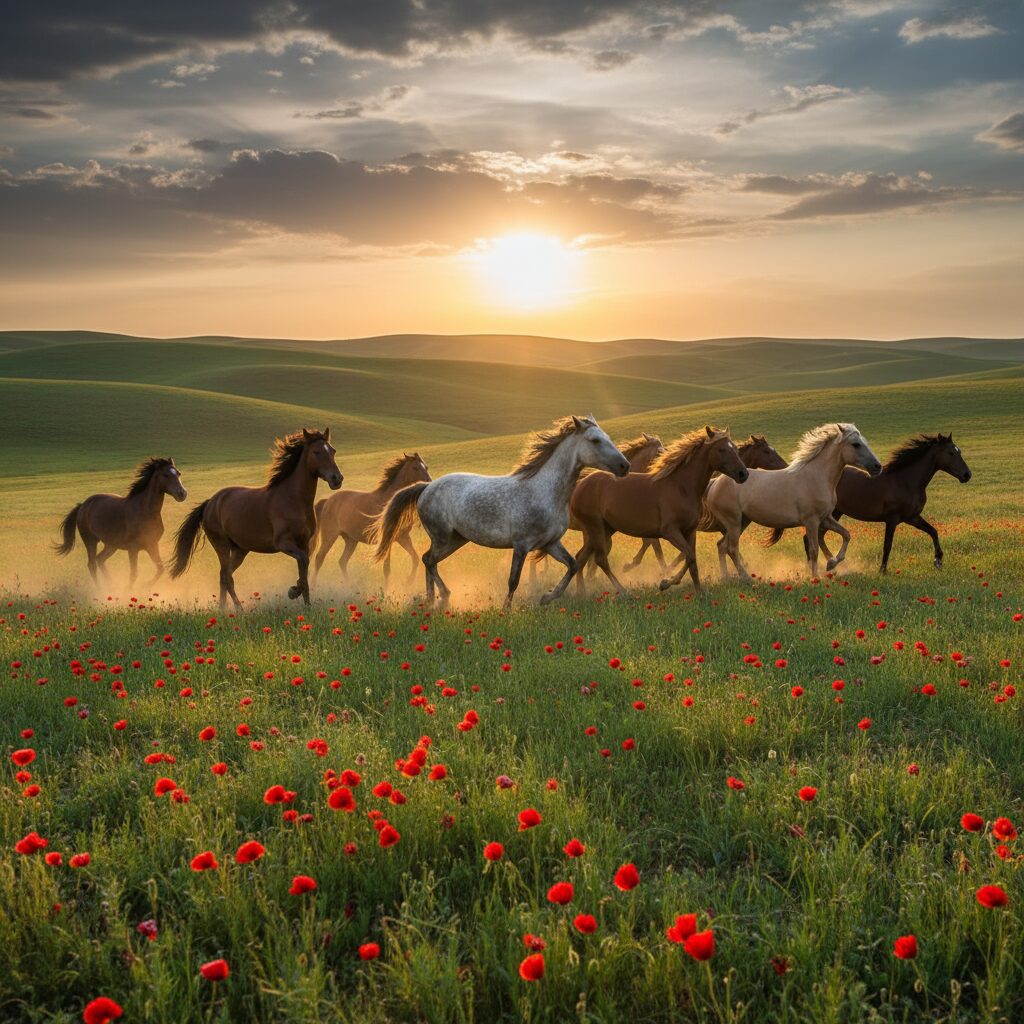 راهنمای جامع عکاسی از اسب های ترکمن صحرا | لوکیشن و بهترین زمان