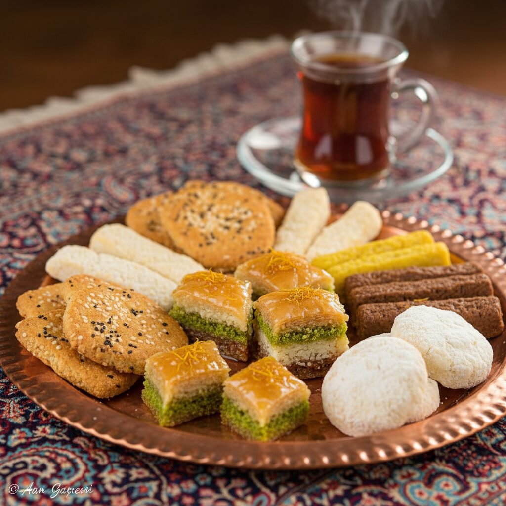 شیرینی های زمستانی قزوین | راهنمای کامل خرید باقلوا