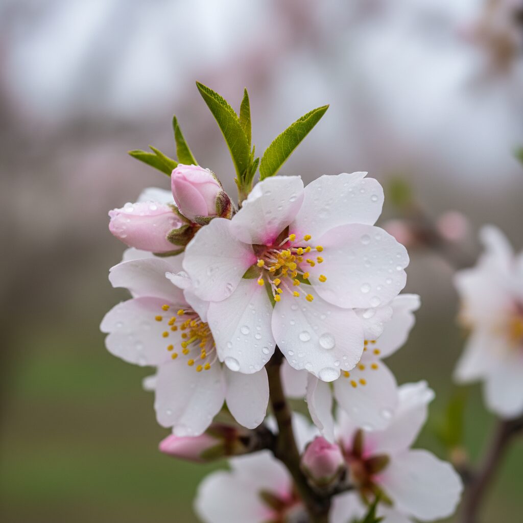 شکوفه های بادام سامان | راهنمای سفر به پایتخت بادام ایران 3 شکوفه های بادام سامان