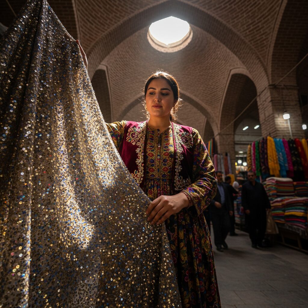 راهنمای جامع خرید پارچه و لباس محلی در بازار سنندج