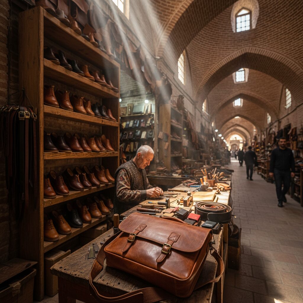 راهنمای جامع خرید چرم تبریز؛ از تشخیص اصل تا بهترین بازارها