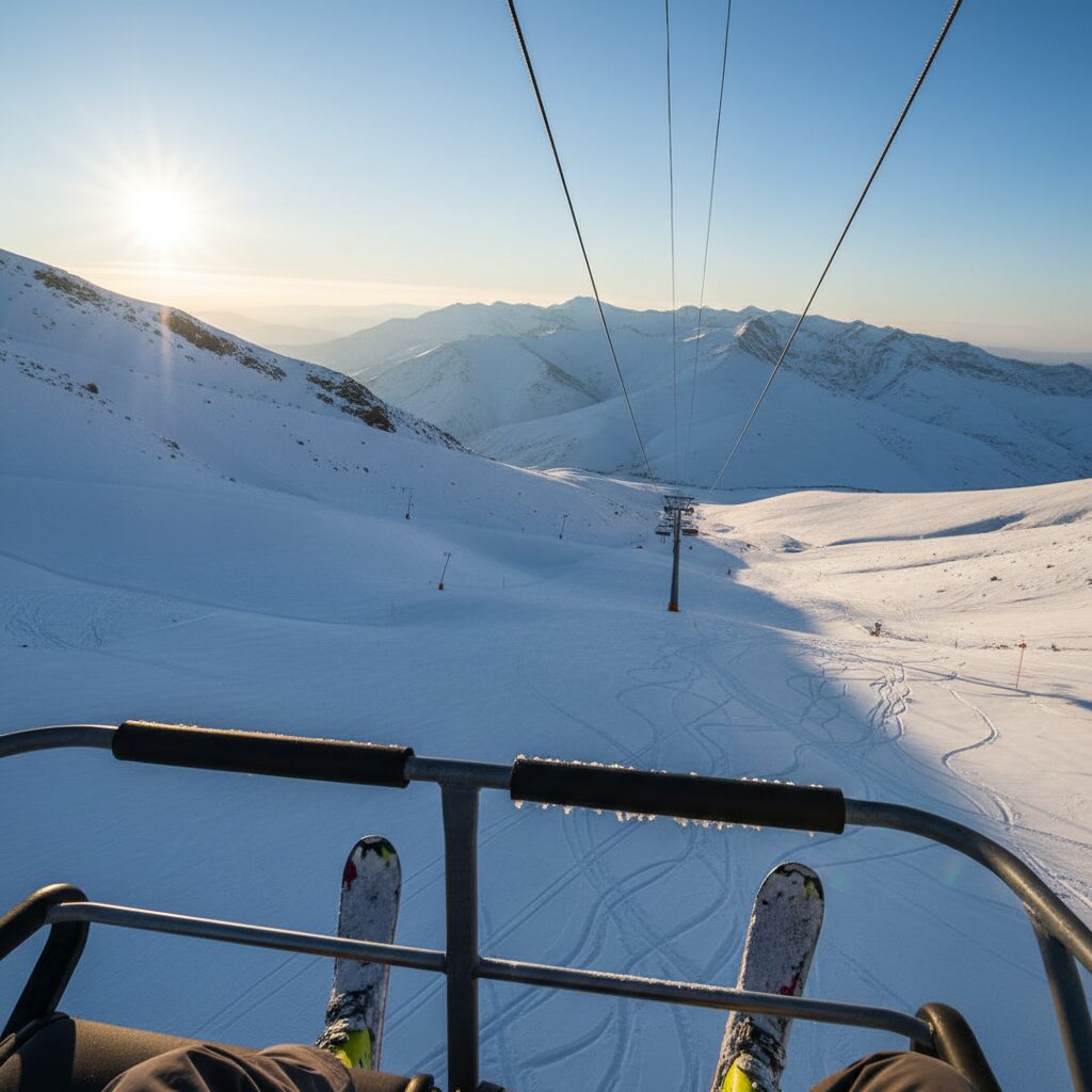 پیست اسکی تاریک دره همدان