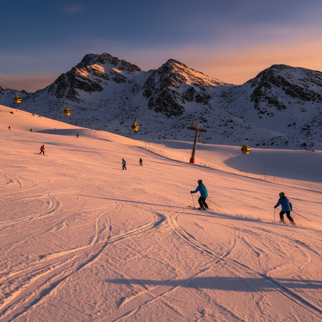 پیست اسکی تاریک دره همدان