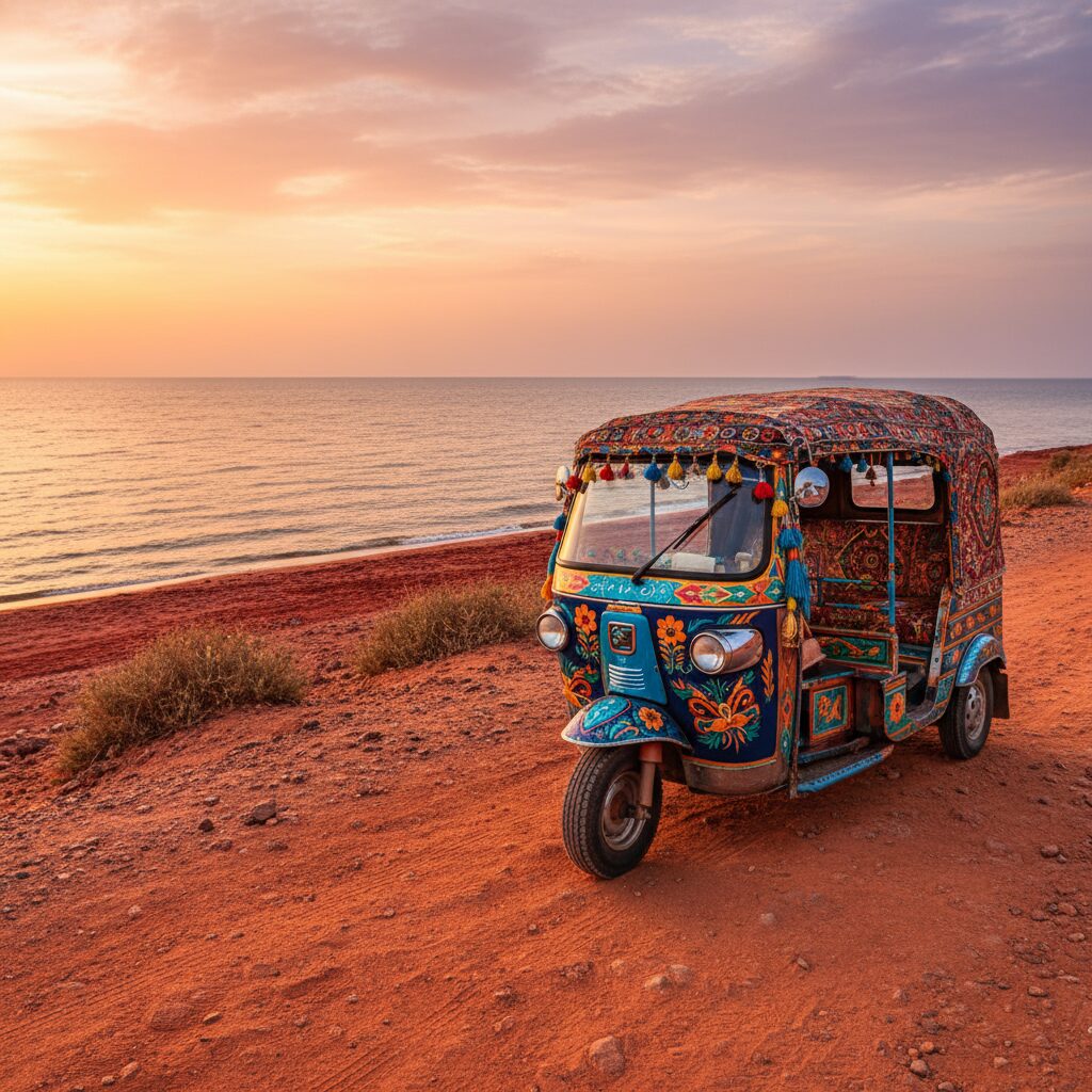 راهنمای کامل حمل و نقل در هرمز؛ توک توک یا موتور؟
