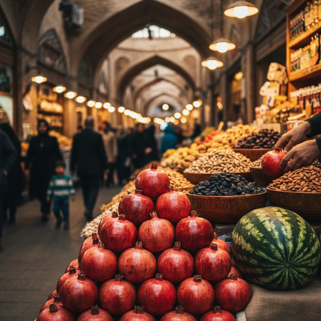 خرید یلدا در بازار تجریش: بهترین راهنمای خرید شب چله 1 راهنمای کامل خرید شب یلدا در بازار تجریش