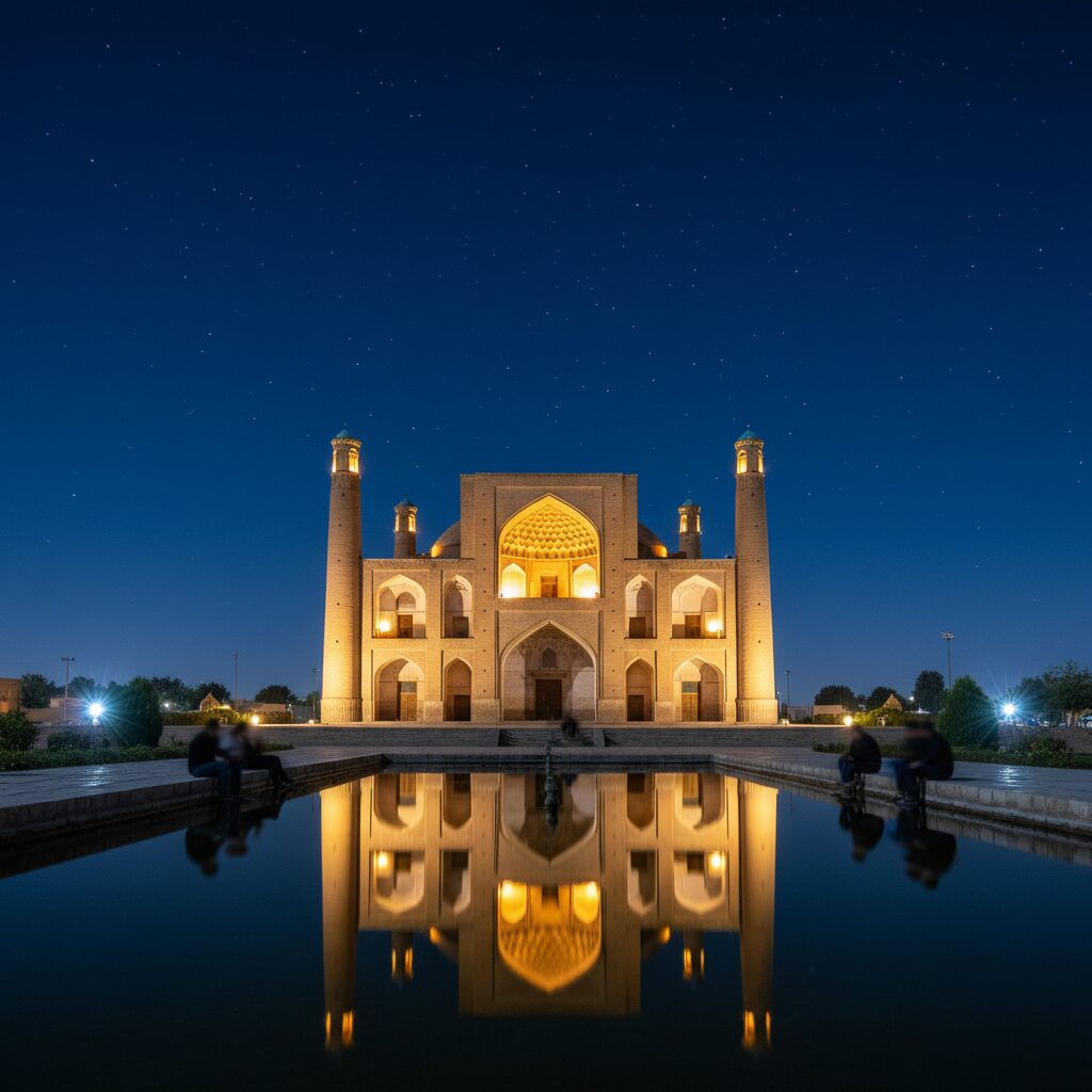 جاهای دیدنی یزد در شب | راهنمای امیرچخماق و مسجد جامع 2 جاهای دیدنی یزد در شب